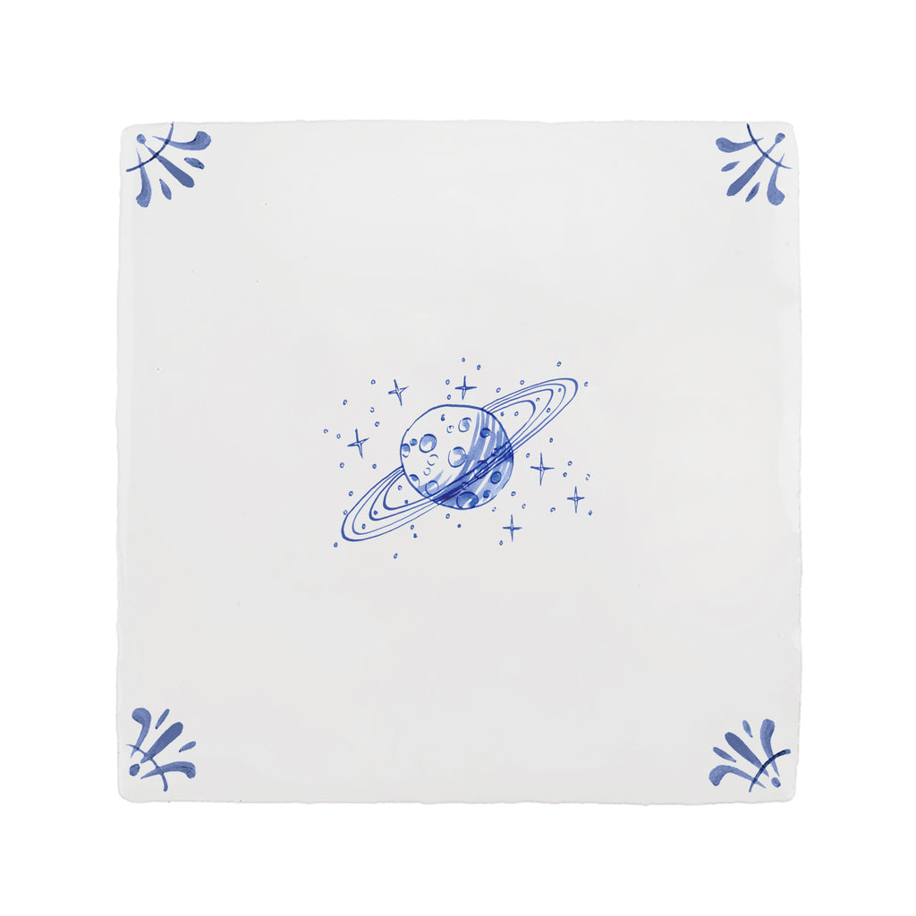 Saturn Delft Tile