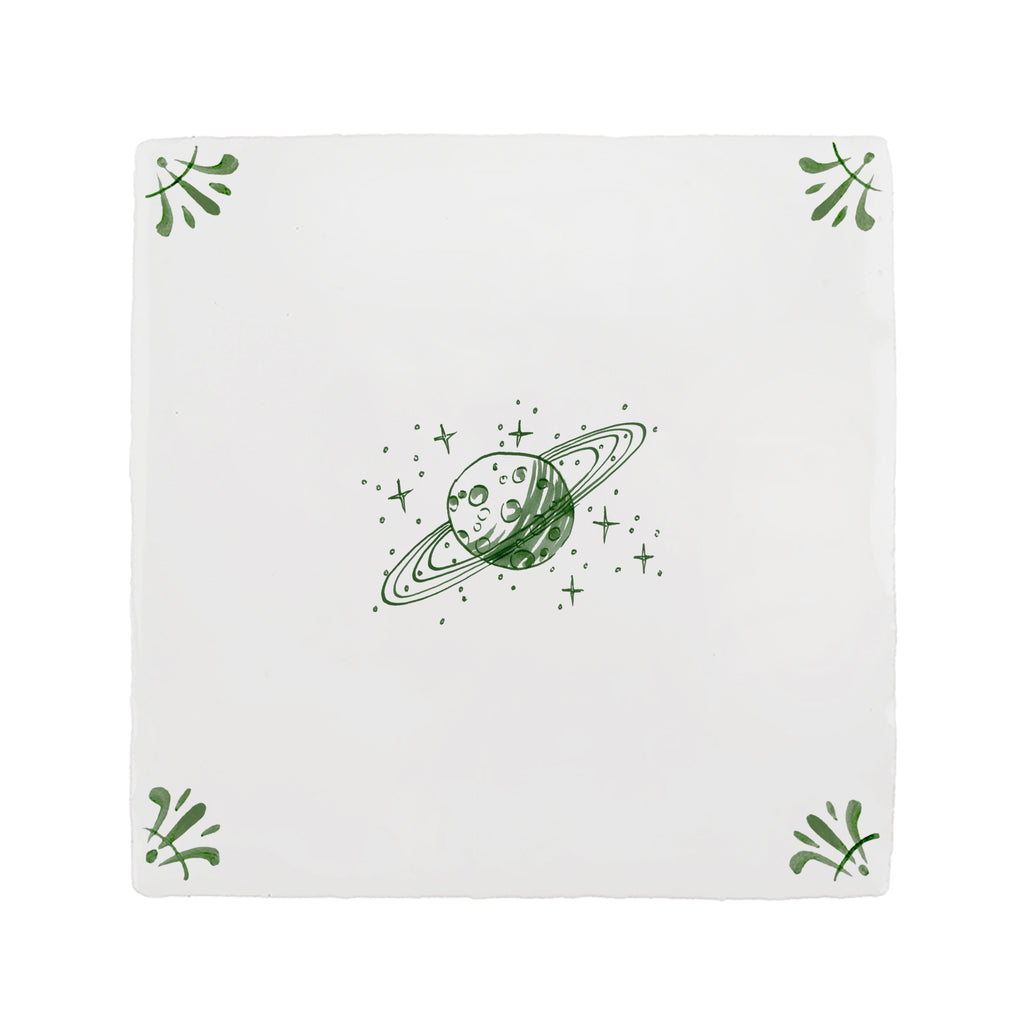 Saturn Delft Tile