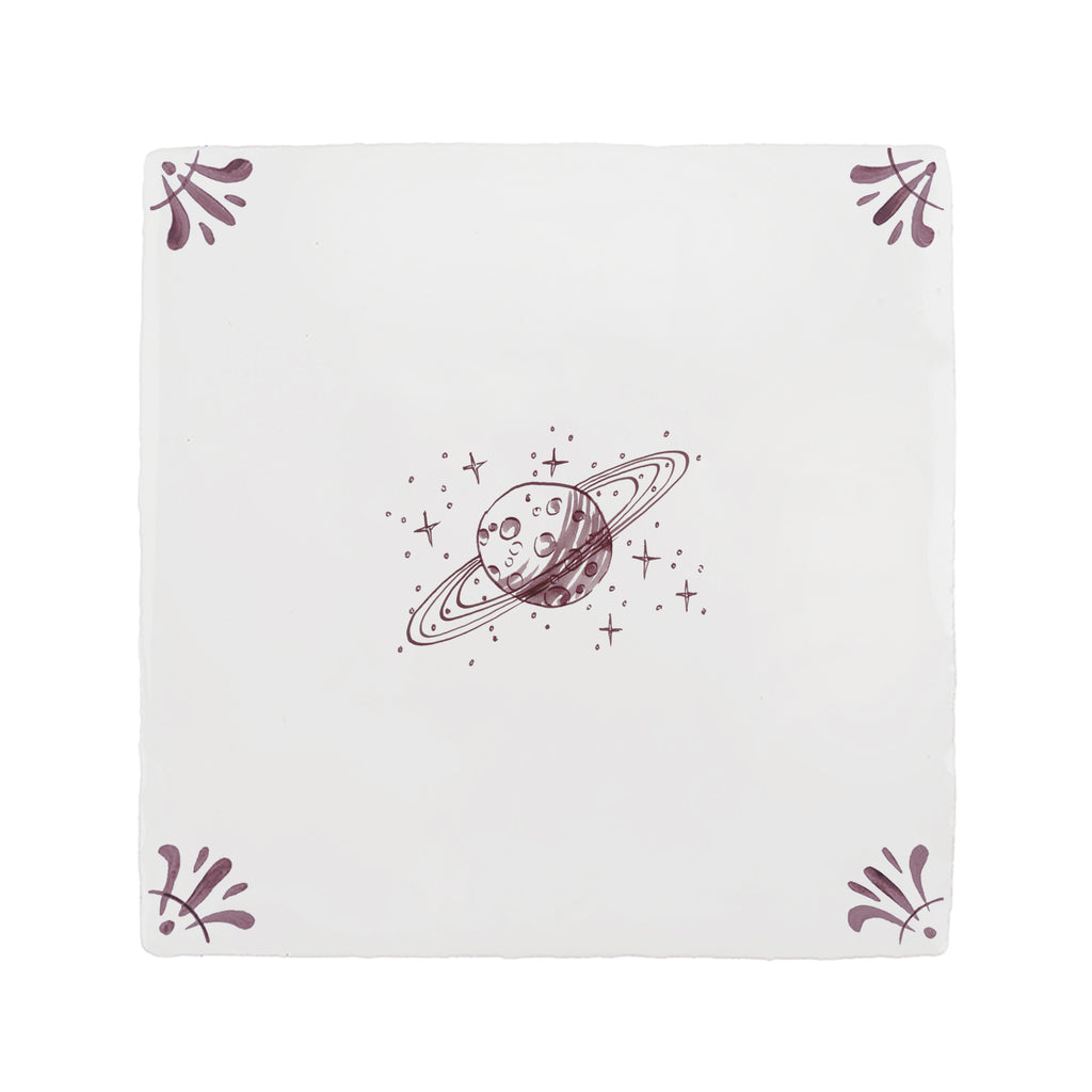 Saturn Delft Tile