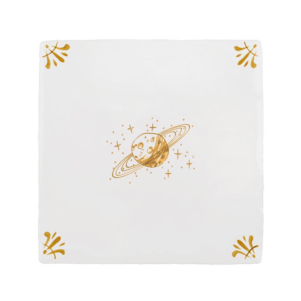 Saturn Delft Tile