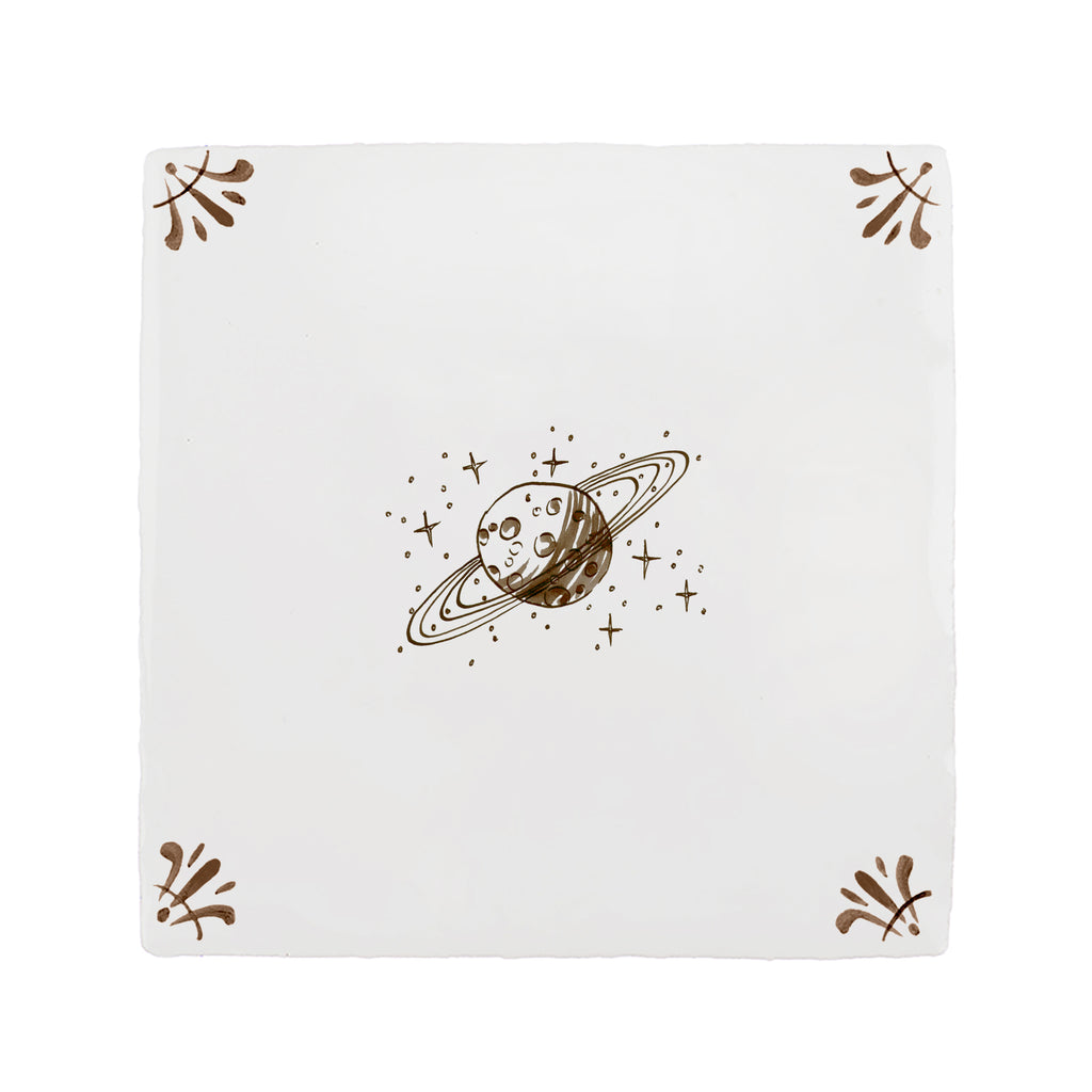 Saturn Delft Tile