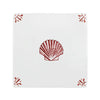 Scallop Shell Delft Tile