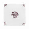 Scallop Shell Delft Tile