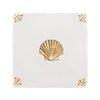 Scallop Shell Delft Tile