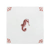 Seahorse Delft Tile