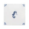 Seahorse Delft Tile