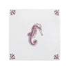 Seahorse Delft Tile