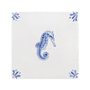 Seahorse Delft Tile