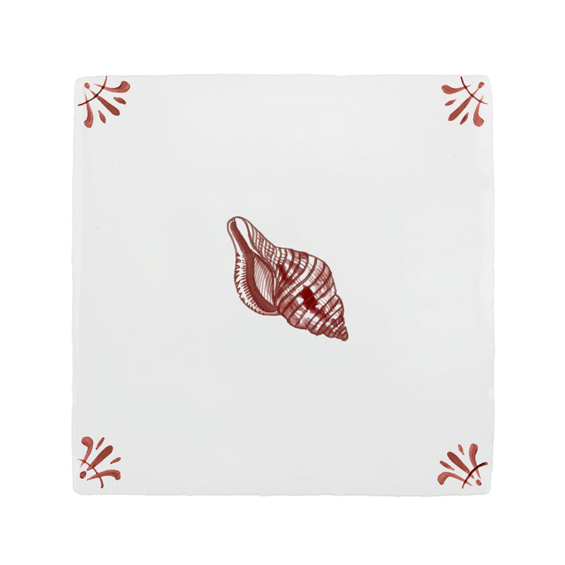 Seashell Delft Tile