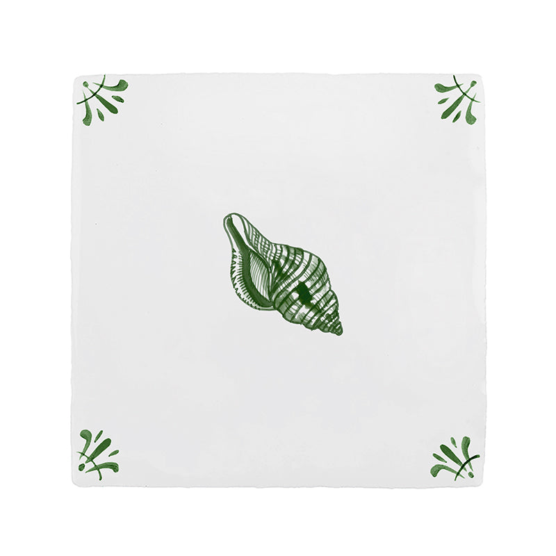 Seashell Delft Tile