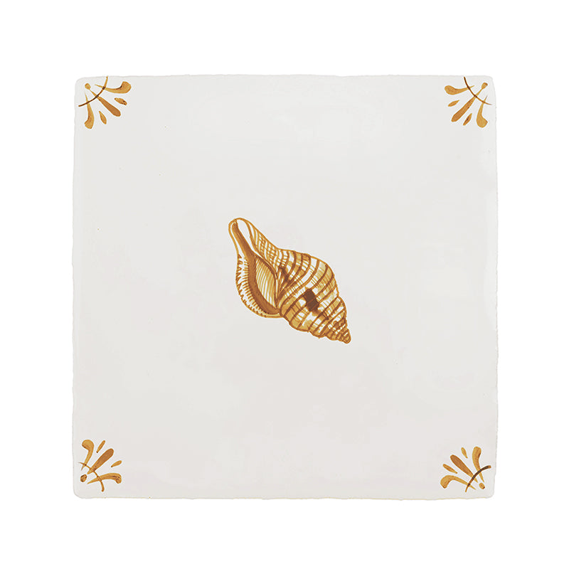 Seashell Delft Tile