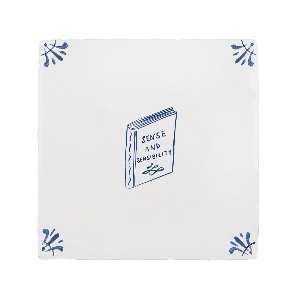 Sense and Sensibility Delft Tile