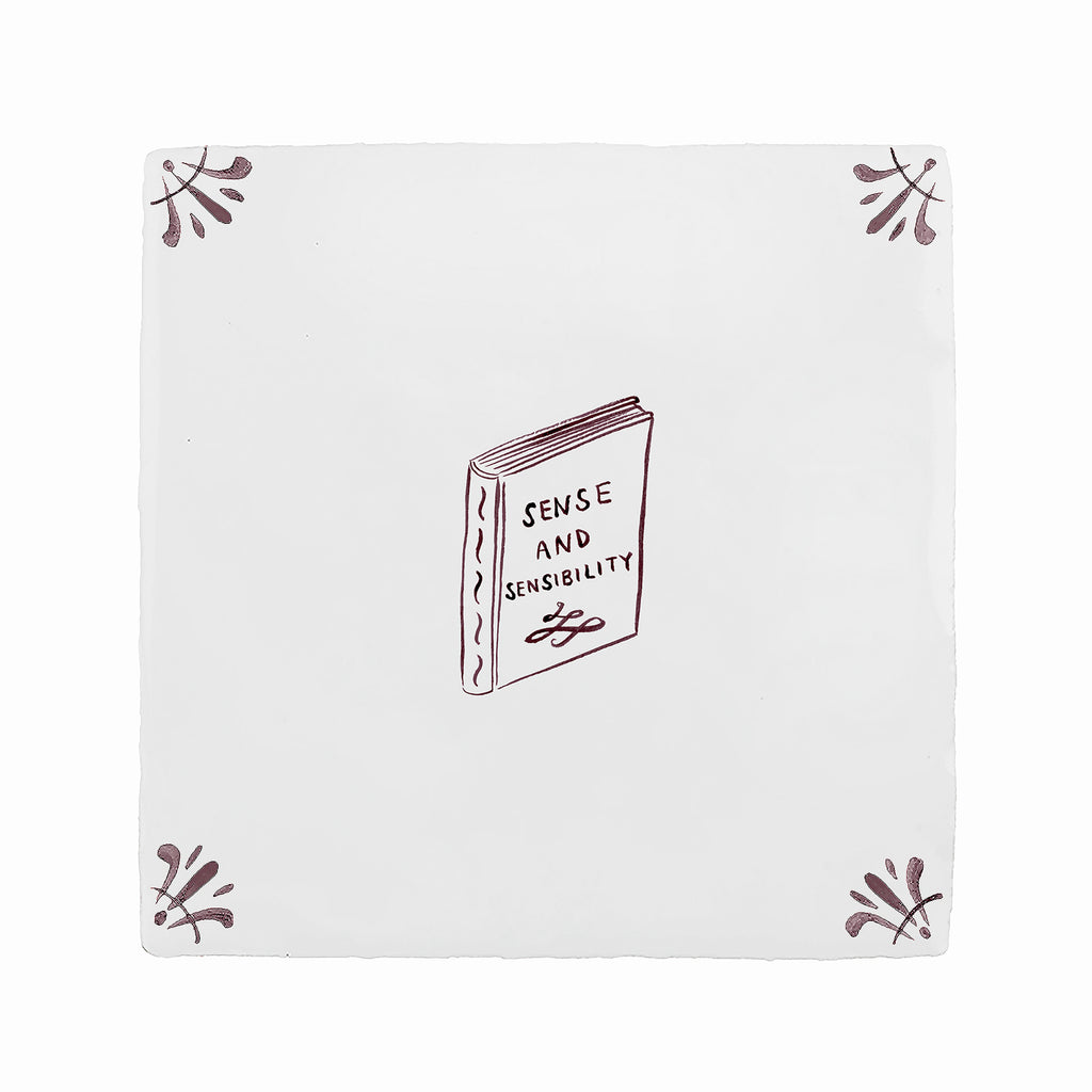 Sense and Sensibility Delft Tile