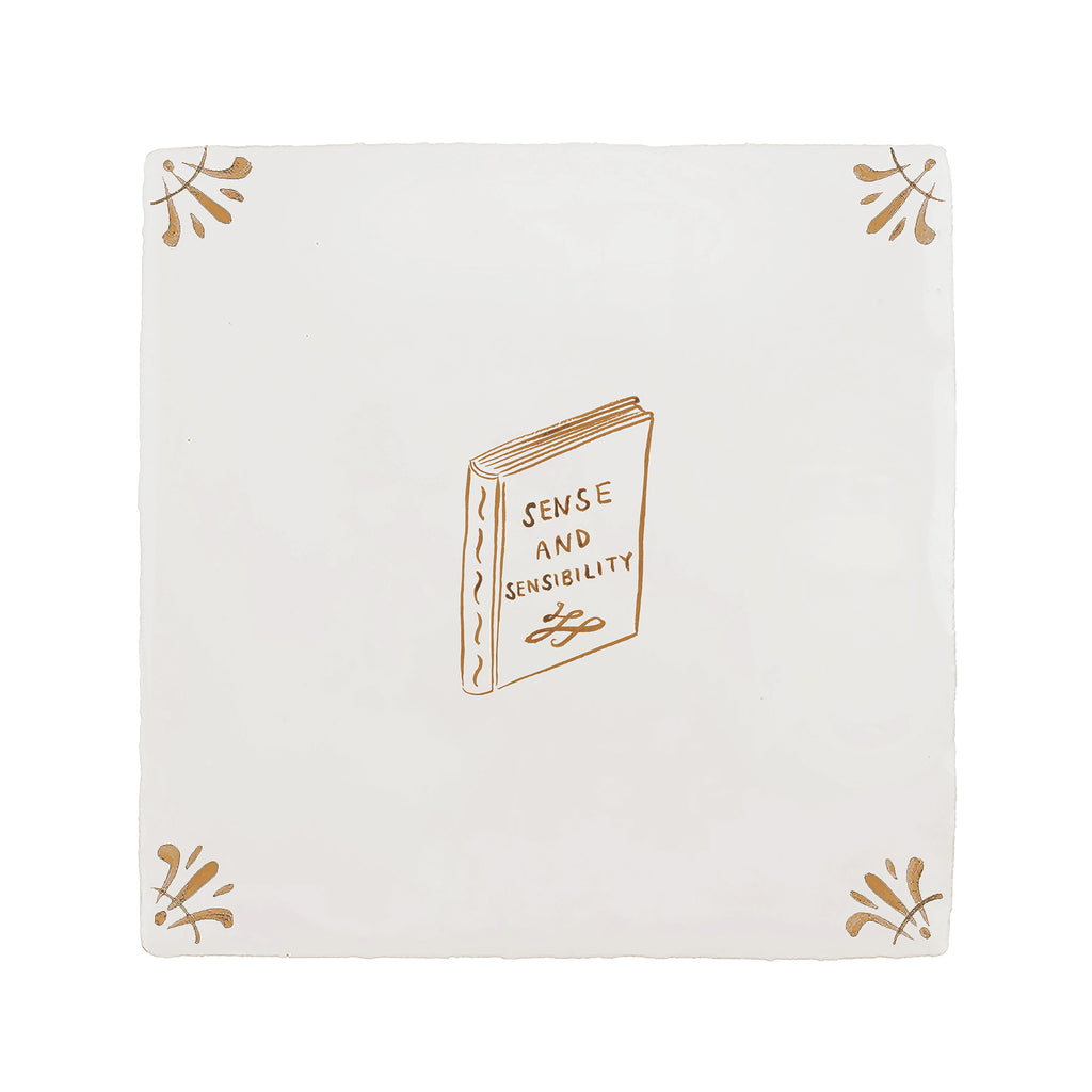 Sense and Sensibility Delft Tile