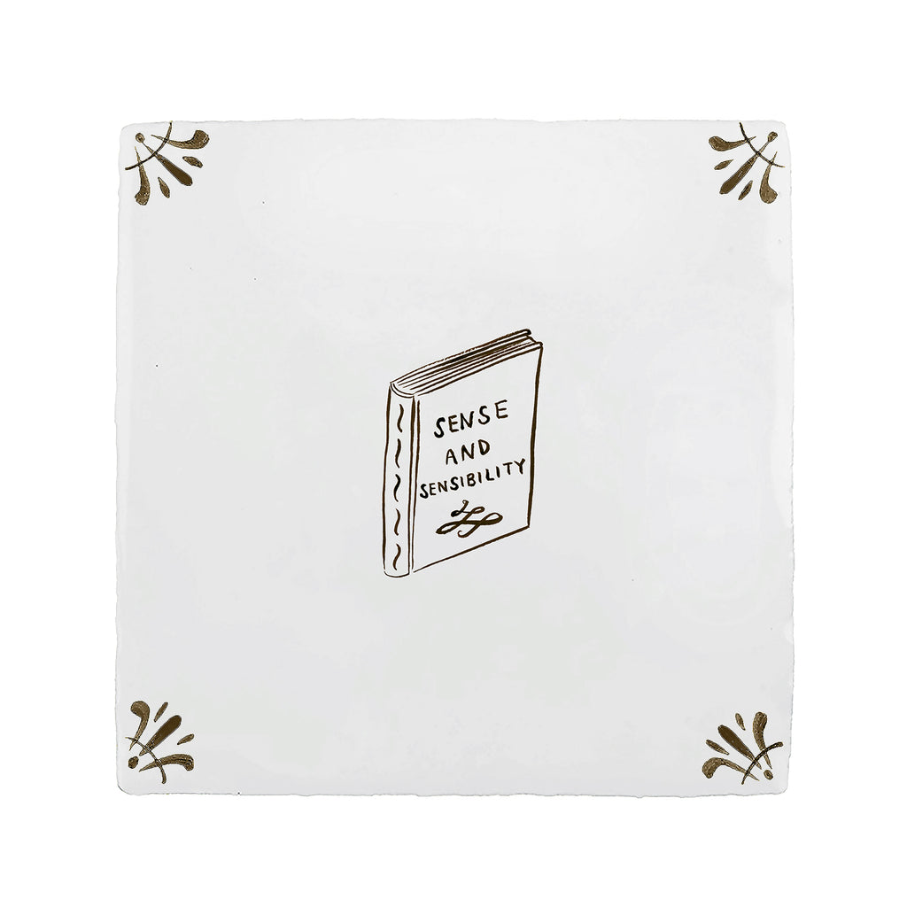 Sense and Sensibility Delft Tile