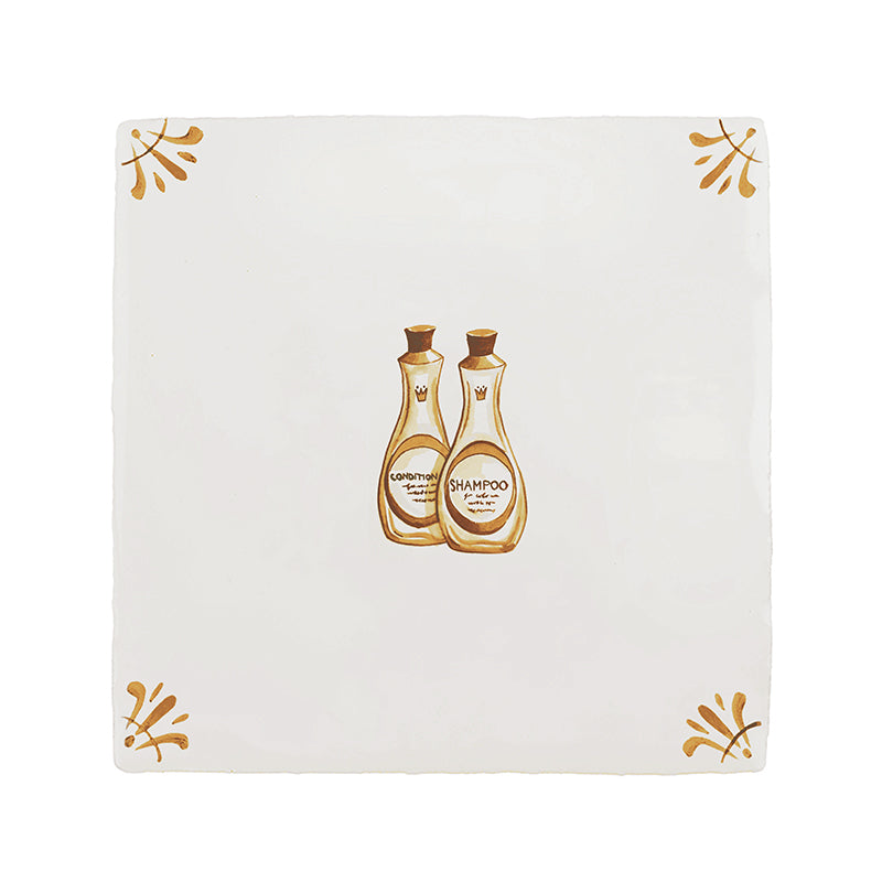 Shampoo and Conditioner Delft Tile