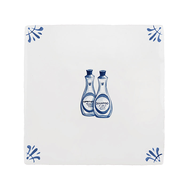 Shampoo and Conditioner Delft Tile