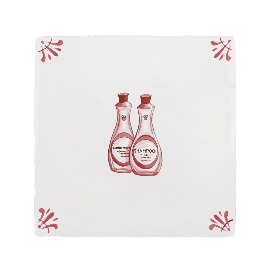 Shampoo and Conditioner Delft Tile