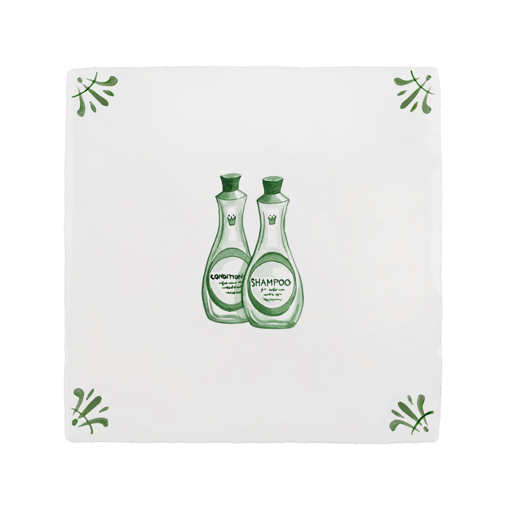 Shampoo and Conditioner Delft Tile