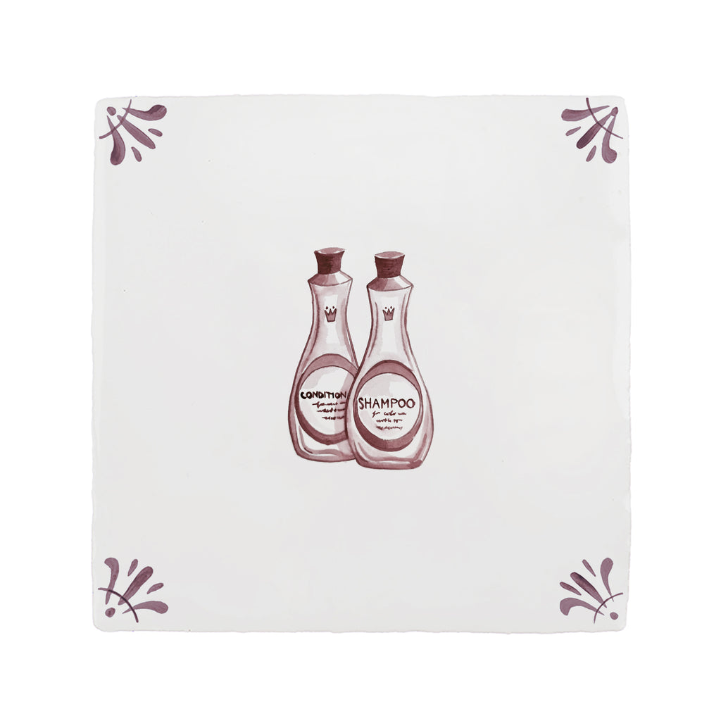 Shampoo and Conditioner Delft Tile