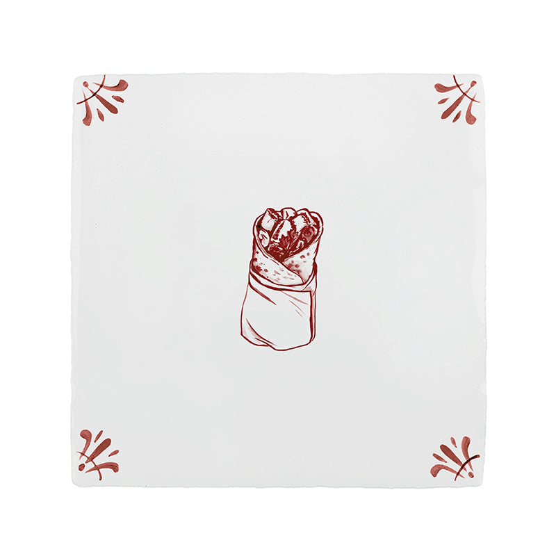 Shawarma Delft Tile