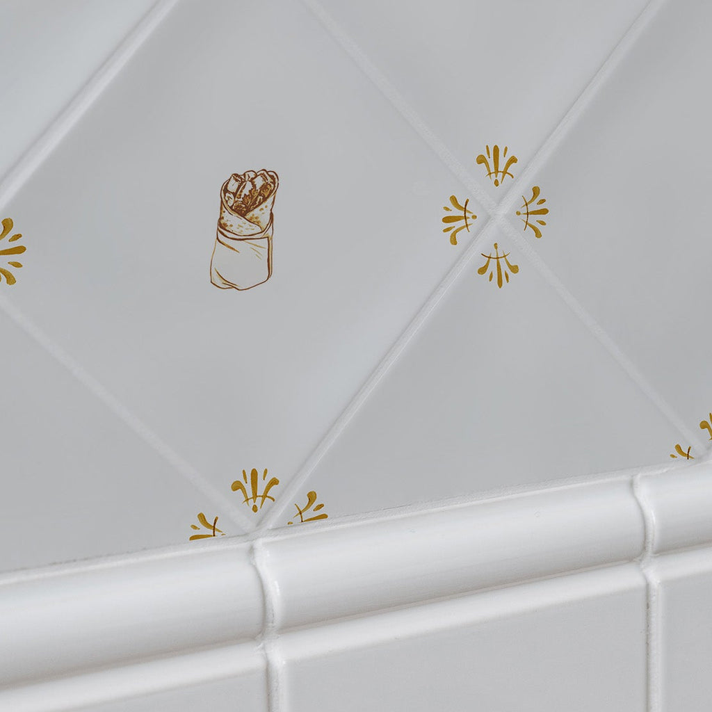 Shawarma Delft Tile