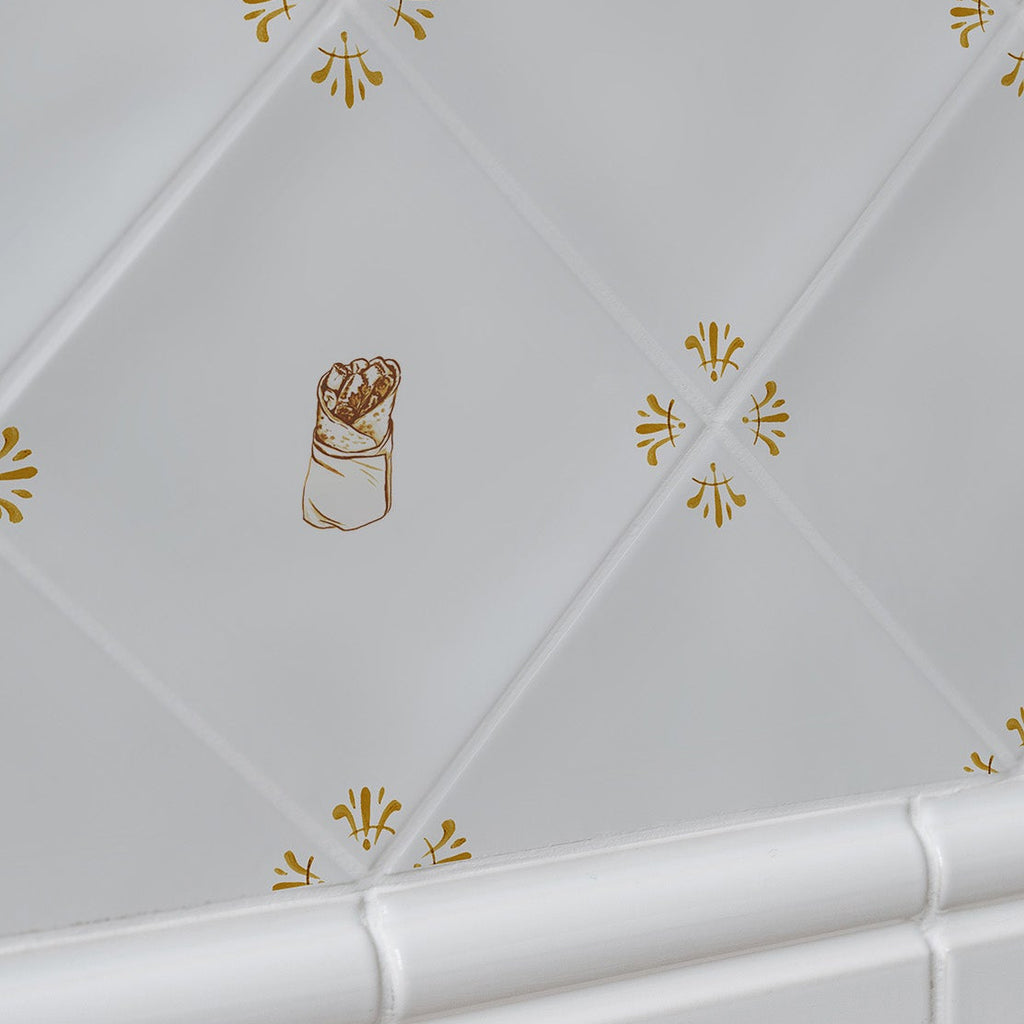 Shawarma Delft Tile