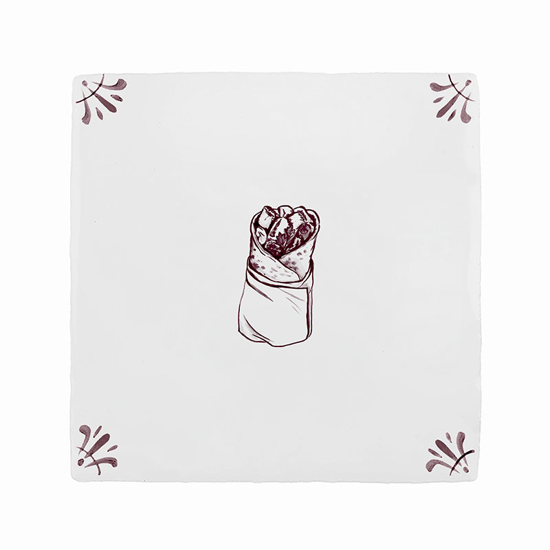 Shawarma Delft Tile