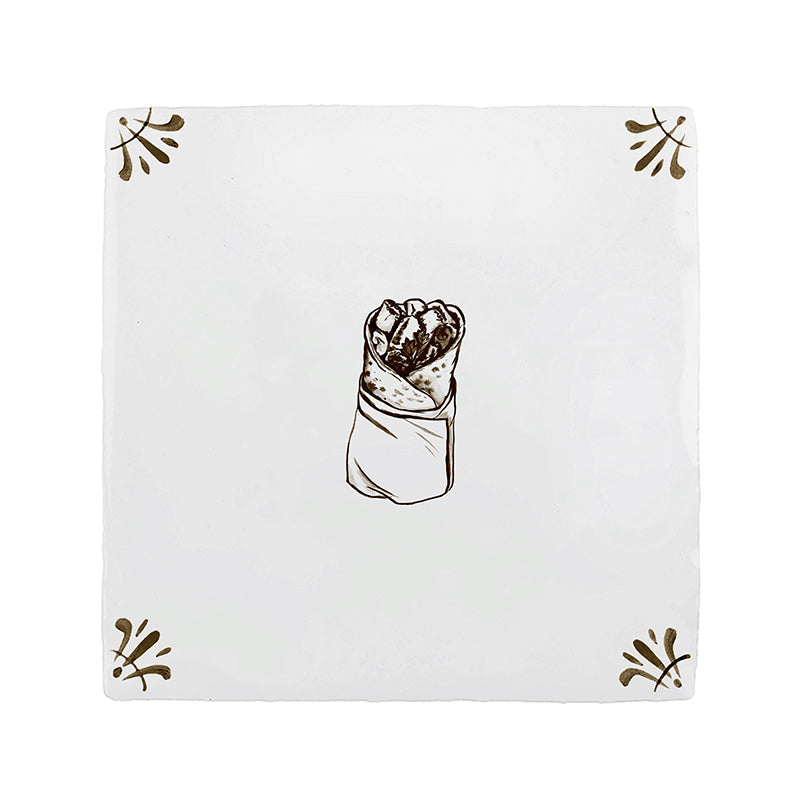 Shawarma Delft Tile