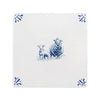 Sheep and Lamb Delft Tile