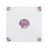 Scallop Shell Delft Tile