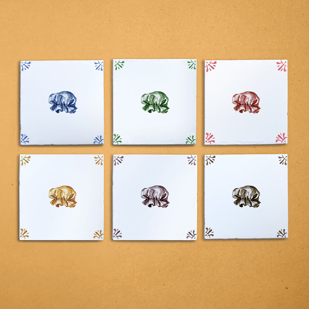 Shower Cap Delft Tile