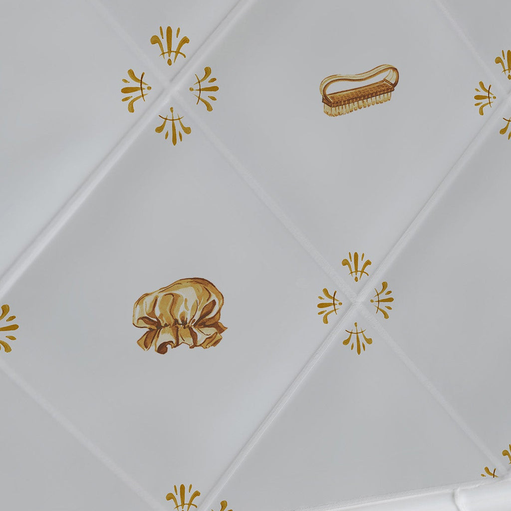 Nail Brush Delft Tile