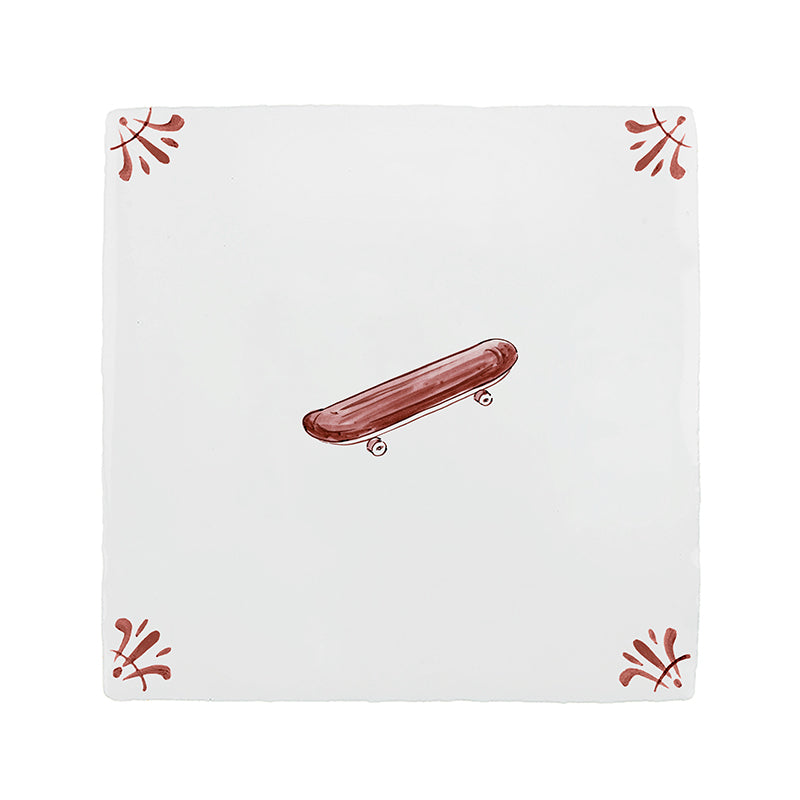 Skateboard Delft Tile