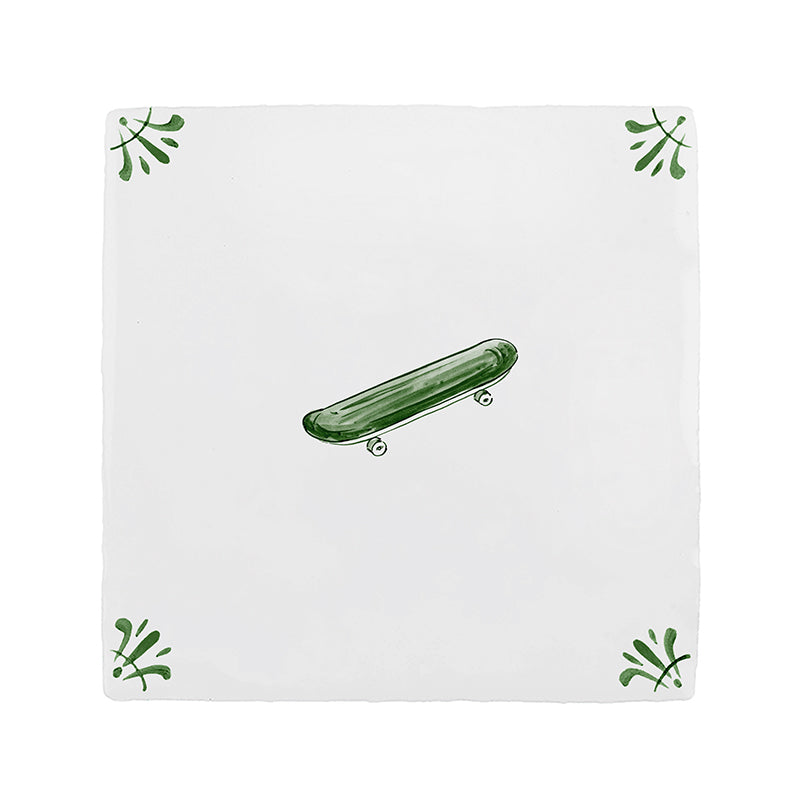 Skateboard Delft Tile