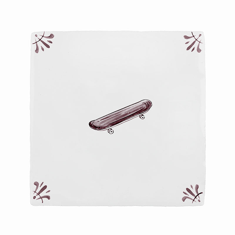 Skateboard Delft Tile
