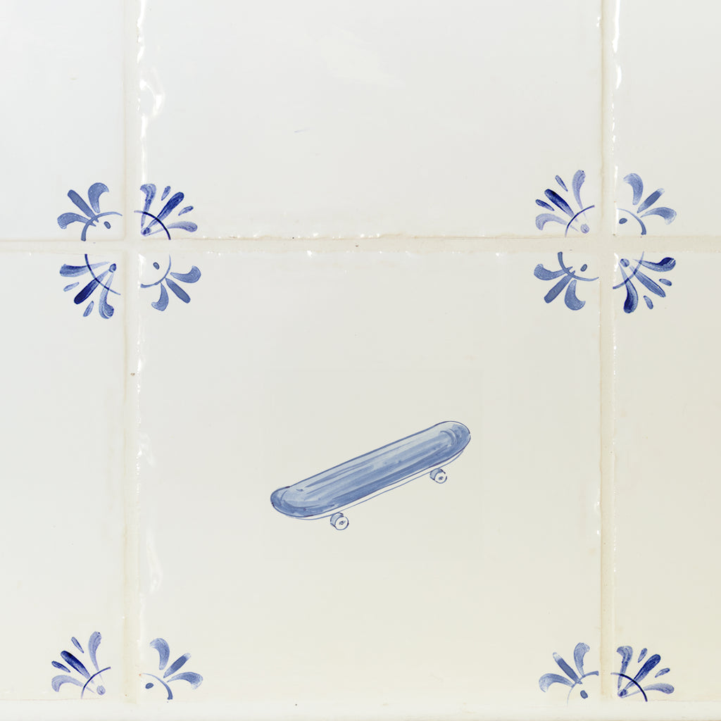 Skateboard Delft Tile