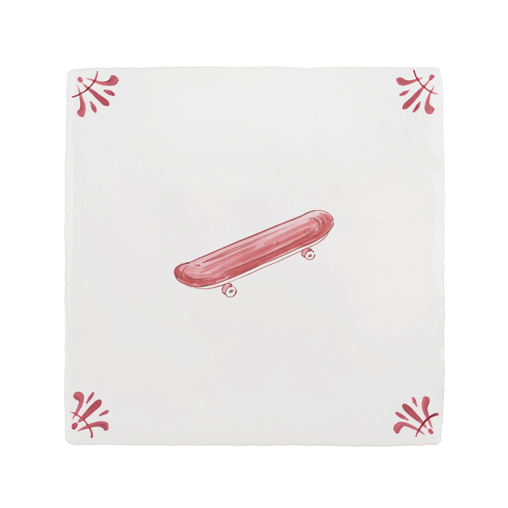 Skateboard Delft Tile