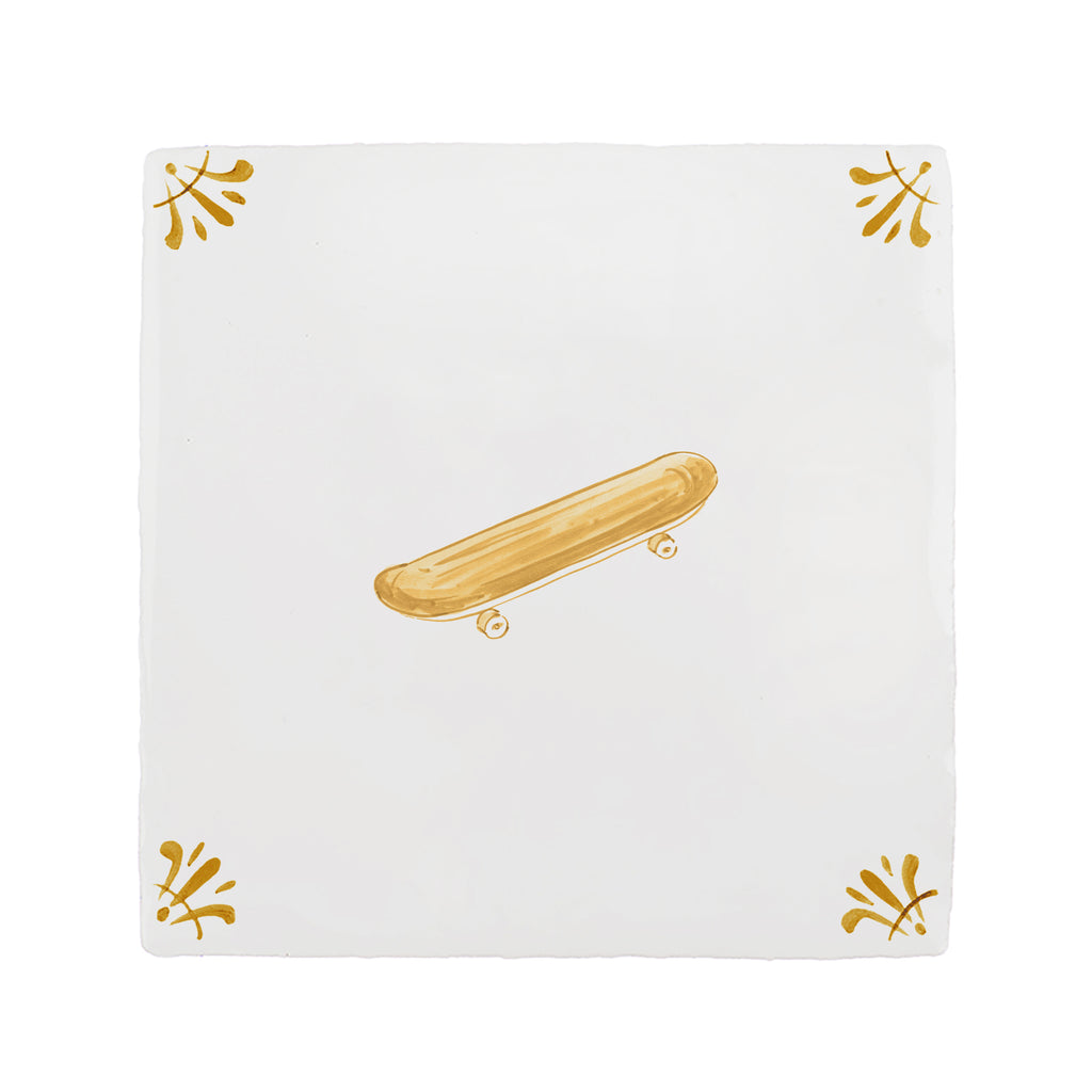 Skateboard Delft Tile