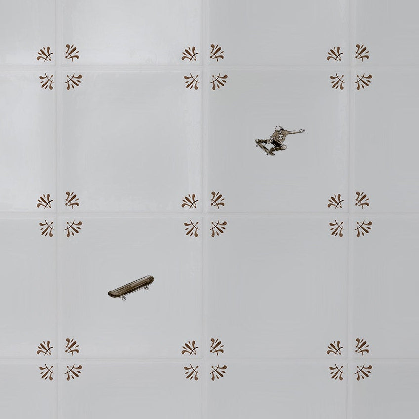 Skateboard Delft Tile
