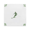 Skier Delft Tile
