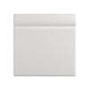 White ceramic skirting tile on a white background