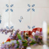 Snowdrop Delft Tile, Gold Lustre