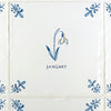 Snowdrop Delft Tile, Gold Lustre