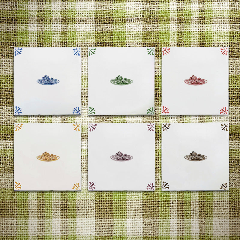 Spaghetti Delft Tile