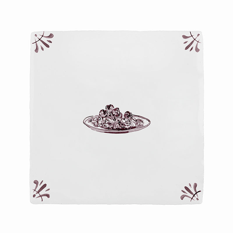 Spaghetti Delft Tile