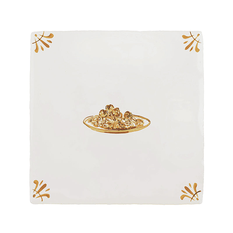 Spaghetti Delft Tile