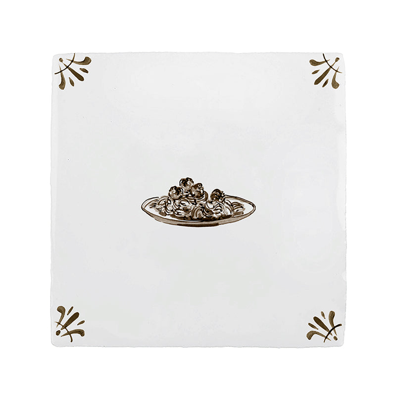 Spaghetti Delft Tile