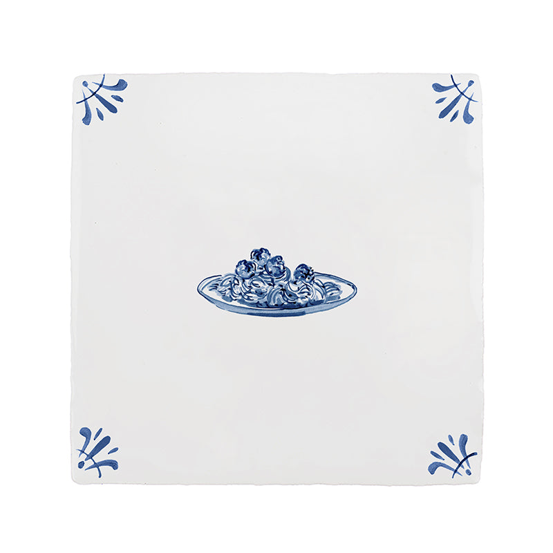 Spaghetti Delft Tile