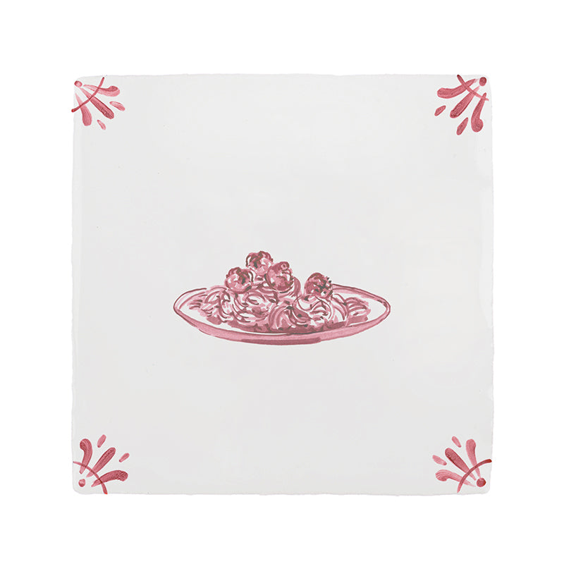 Spaghetti Delft Tile